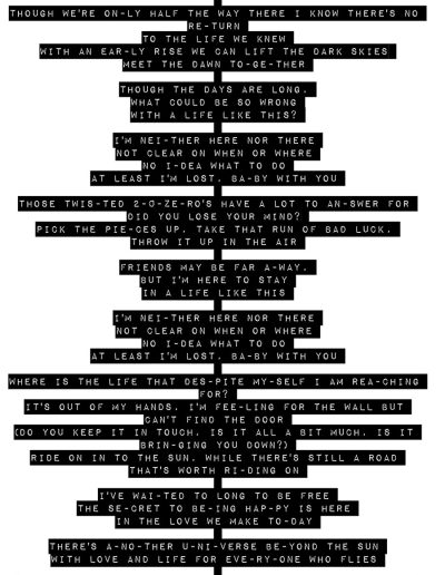 A Life Like This -Typed