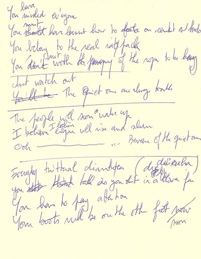 Beware of the Quiet Ones - Draft