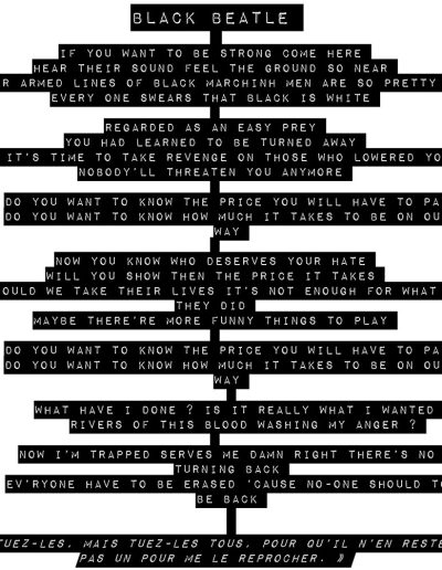 Black Beatle - Typed