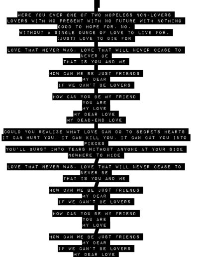 Dead End Love - Typed