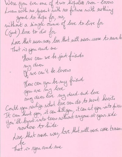 Dead End Love - Handwritten