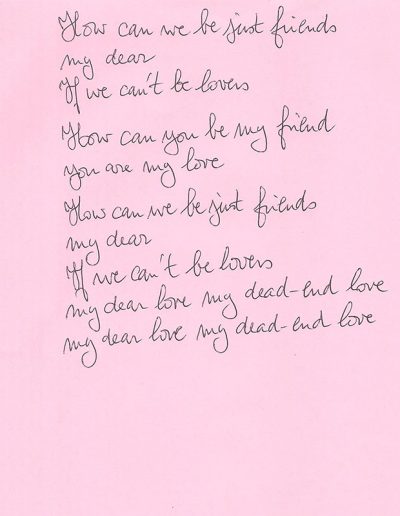 Dead End Love - Handwritten