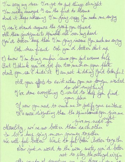 Dear Friend - Handwritten