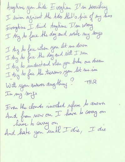 Face The Day - Handwritten