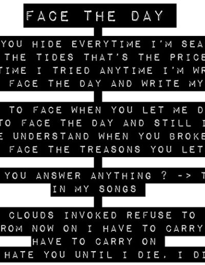 Face The Day - Typed