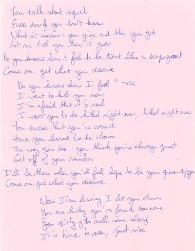 Hatred - Handwritten