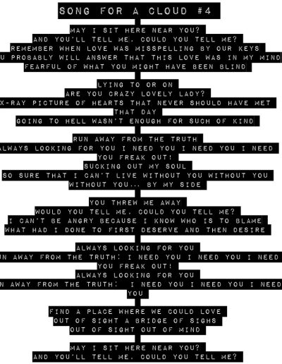 Song for a cloud - Typed
