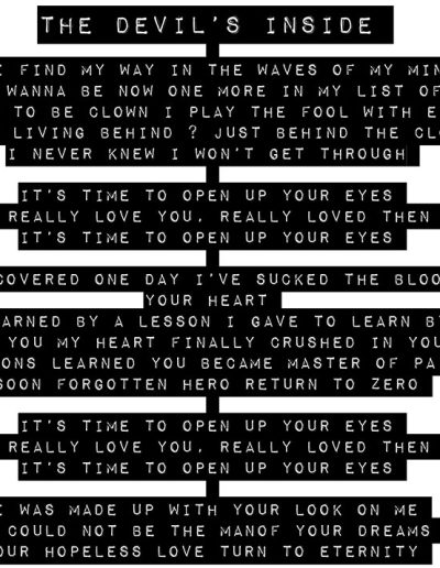 The Devils Inside - Typed