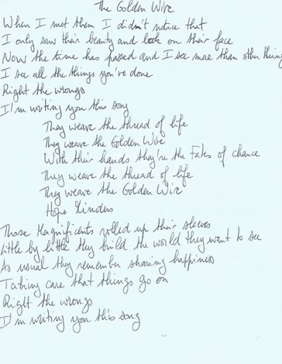 The Golden Wire - Handwritten