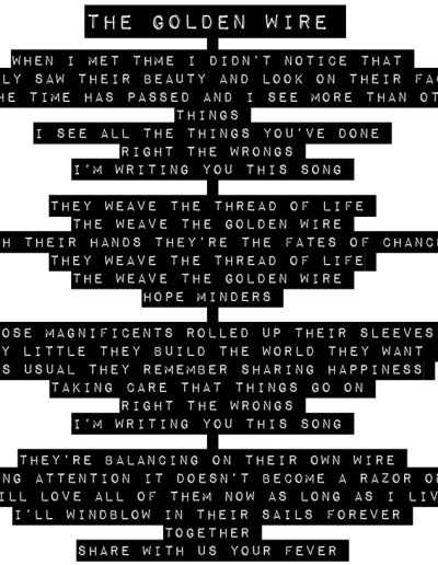 The Golden Wire - Typed