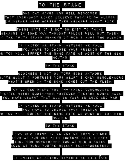 To The Stake - Typed